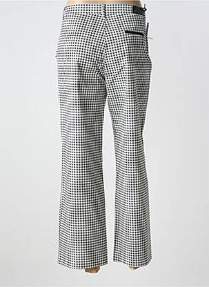Pantalon 7/8 închidere cu fermoar sub clapetă cu nasturi negru WALTRON femeie