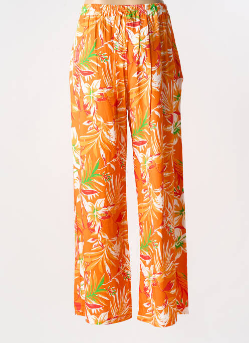 Pantalon drept portocaliu LAGON BLEU femeie