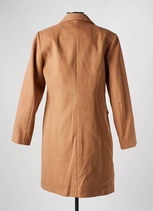 Palton lung croială cambrată fără glugă maro GUY DUBOUIS femme