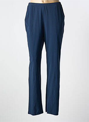 Pantalon drept talie elastică albastru MERI & ESCA femeie
