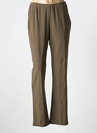 Pantalon drept talie elastică maro IMPULSION femme