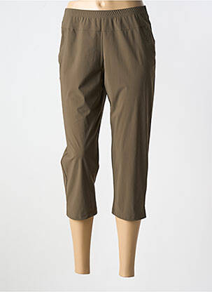 Pantalon trei sferturi croială dreaptă verde MERI & ESCA femeie