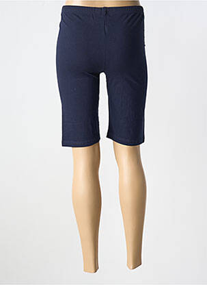 Pantalon de ciclism talie elastică albastru MXO femeie