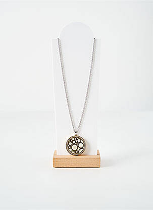Colier ornament oxid de zirconiu auriu LOTUS femeie