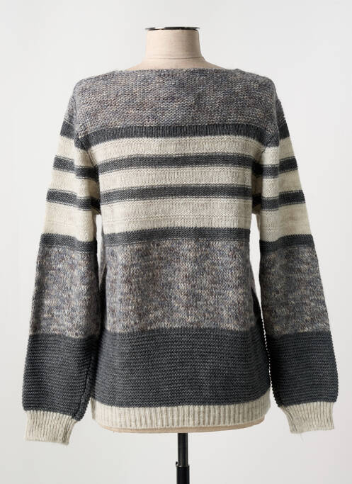 Pulover gri COULEURS DU TEMPS femeie