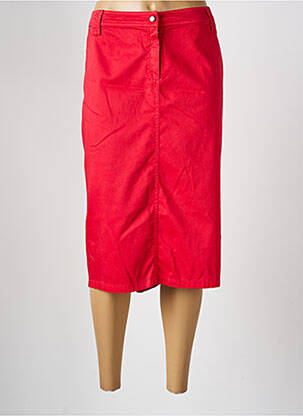 Fustă midi roșu FRANCE RIVOIRE femeie