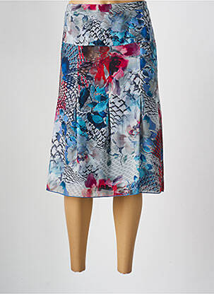 Fustă midi albastru FRANCE RIVOIRE femeie