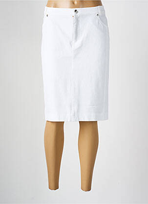 Fustă midi alb FABER femeie