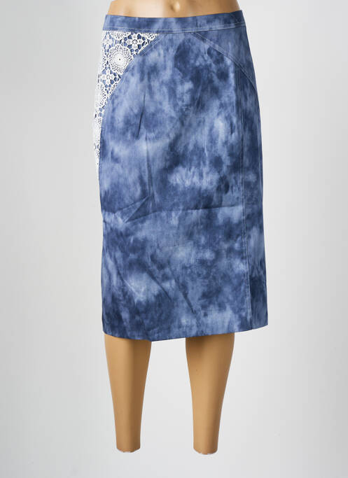 Fustă midi albastru JEAN DELFIN femeie