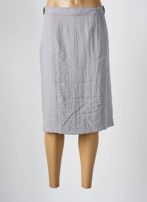 Fustă midi gri JEAN DELFIN femeie