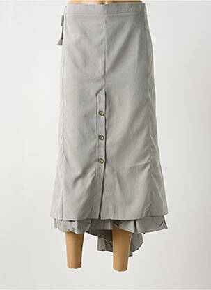 Fustă lungă gri SEMPRE PIU BY CHALOU femeie