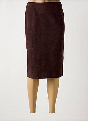 Fustă midi maro LUCIA femeie