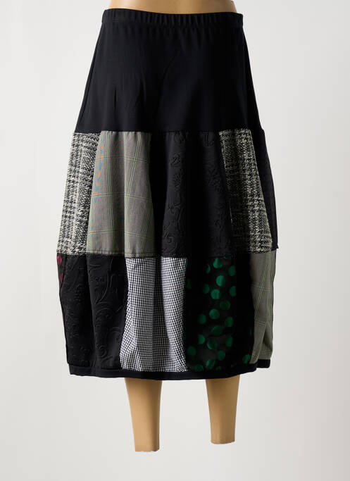 Fustă lungă negru SOPHIA CURVY femeie