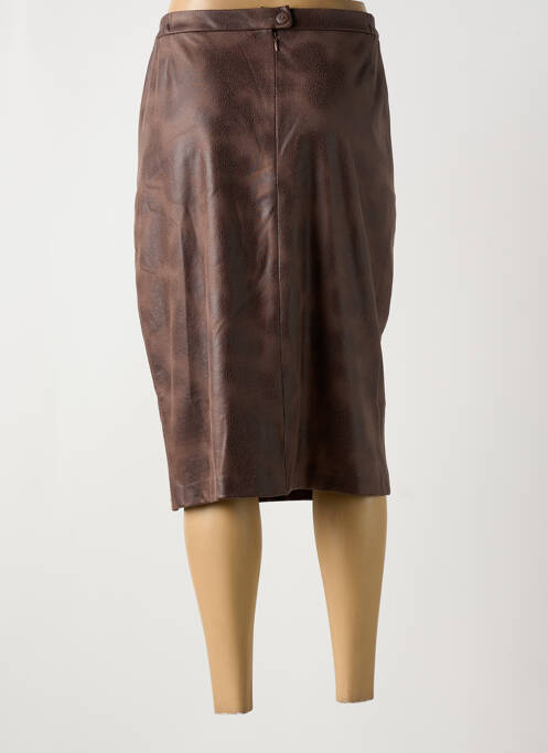 Fustă midi maro JEAN DELFIN femeie