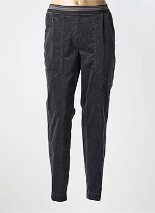 Pantalon slim talie elastică mărime normală maro TONI femeie