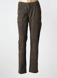 Pantalon slim țesătură poplin mărime normală verde MERI & ESCA femme