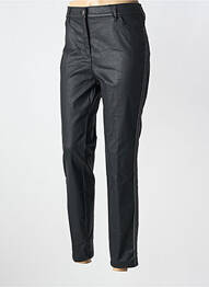 Pantalon slim țesătură acoperită mărime normală negru TONI femme