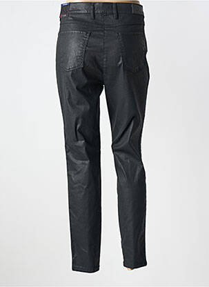 Pantalon slim țesătură acoperită mărime normală negru TONI femeie