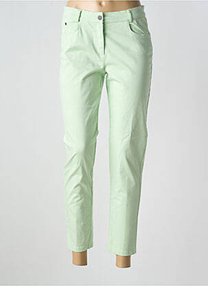Pantalon 7/8 elasticitate mărime normală verde FRANCE RIVOIRE femeie