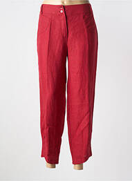 Pantalon 7/8 închidere cu fermoar sub clapetă cu nasturi mărime normală roșu QUATTRO femme