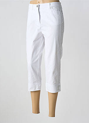 Pantalon trei sferturi alb TONI femeie