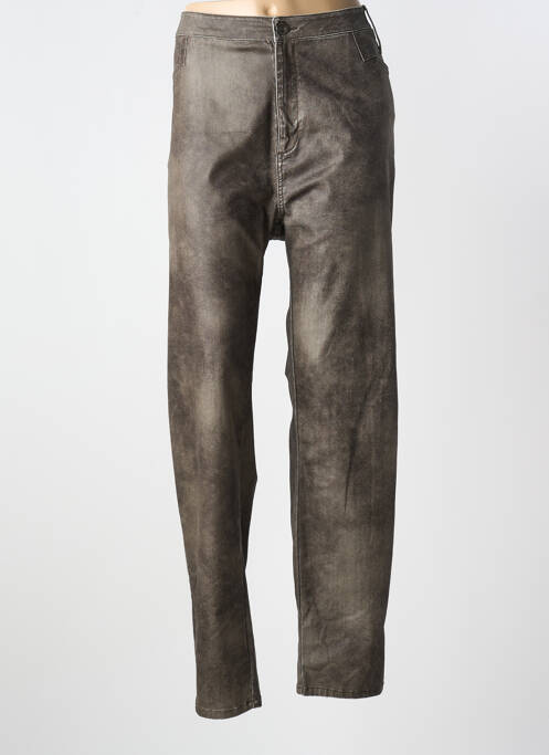 Pantalon slim maro FRED SABATIER femeie