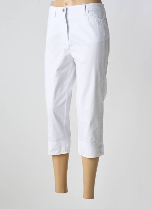 Pantalon trei sferturi alb TONI femeie