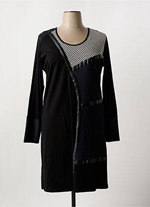 Rochie midi mâneci lungi mâneci lungi negru FRED SABATIER femeie