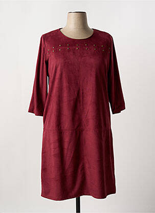 Rochie midi mâneci 3/4 mâneci 3/4 roșu FRED SABATIER femeie