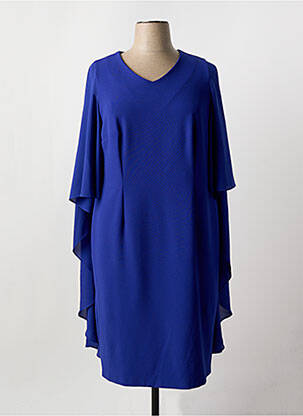 Rochie midi mâneci 3/4 mâneci 3/4 albastru FRANK WALDER femeie