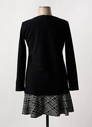 Rochie midi mâneci lungi mâneci lungi negru ANDAMIO femeie