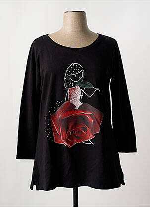 Tricou negru SOPHIA CURVY femeie