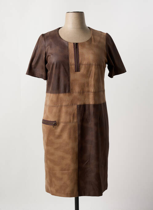 Rochie midi maro JEAN DELFIN femeie