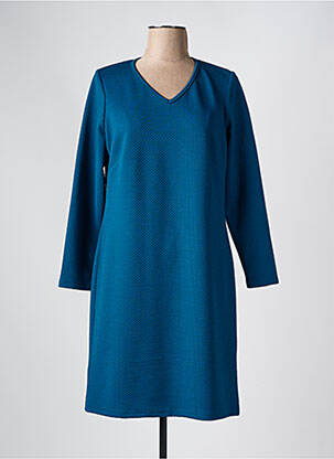 Rochie midi mâneci lungi mâneci lungi albastru MERI & ESCA femeie