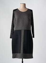 Rochie midi mâneci lungi mâneci lungi negru MERI & ESCA femme