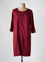 Rochie midi mâneci 3/4 mâneci 3/4 roșu FRED SABATIER femme