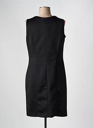 Rochie midi imprimeu fantezie fără mâneci negru FRANCE RIVOIRE femeie