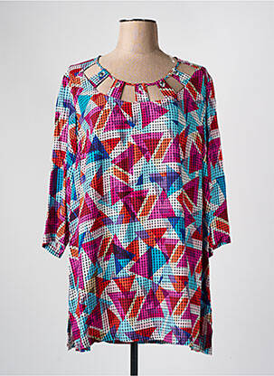 Tunică mâneci lungi roz CHALOU femeie