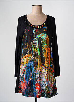 Tunică mâneci lungi negru FRED SABATIER femeie