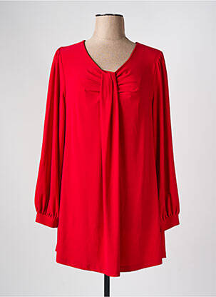 Tunică mâneci lungi roșu YOEK femeie