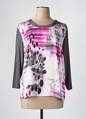 Tricou mâneci lungi mâneci lungi gri LUCIA femeie
