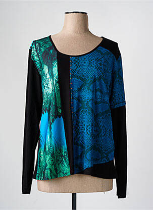 Tricou imprimeu fantezie mâneci lungi negru FRED SABATIER femme