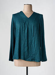 Pulover guler în v mâneci lungi verde FRANCE RIVOIRE femme