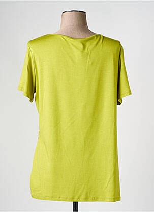 Tricou croială dreaptă mâneci scurte verde ELENA MIRO femeie