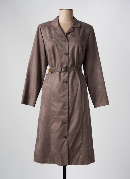 Jachete casual țesătură suedină maro FRANCE RIVOIRE femme