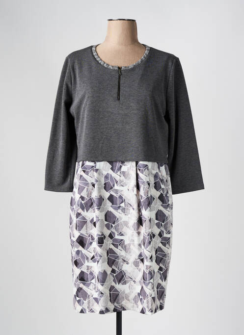 Rochie midi gri ANDAMIO femeie