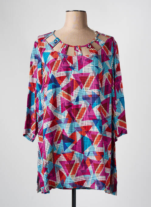 Tunică mâneci lungi roz CHALOU femeie