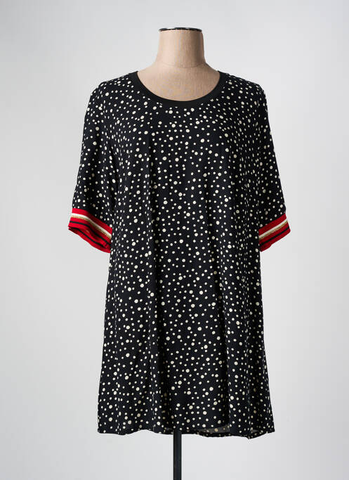 Tunică mâneci scurte negru CHALOU femeie