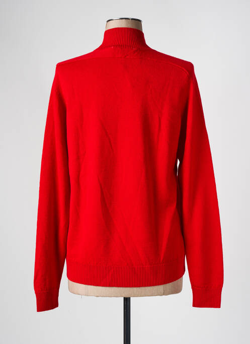 Pulover cu guler înalt roșu ESCORPION femeie