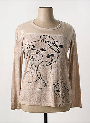 Tricou mâneci lungi mâneci lungi bej FRED SABATIER femeie